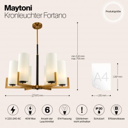Люстра Maytoni Fortano MOD089PL-06BS