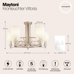 Люстра Maytoni Vittoria H004CL-05BG