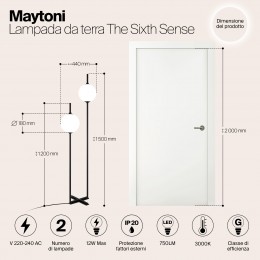 Напольный светильник (торшер) Maytoni The Sixth Sense Z020FL-L12BK