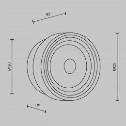 Настенный светильник (бра) Maytoni Olo MOD493WL-L6PTK2