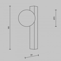 Настенный светильник (бра) Maytoni Yora MOD464WL-L3BS3K