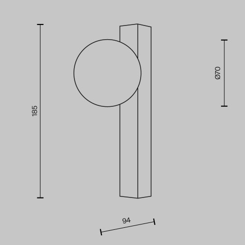 Настенный светильник (бра) Maytoni Yora MOD464WL-L3BS3K