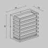 Настенный светильник (бра)  Maytoni Outdoor Downing Street O020WL-L10B3K