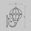 Настенный светильник (бра)  Maytoni Outdoor Via O024WL-01G