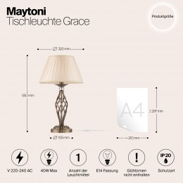 Настольный светильник Maytoni Grace RC247-TL-01-R