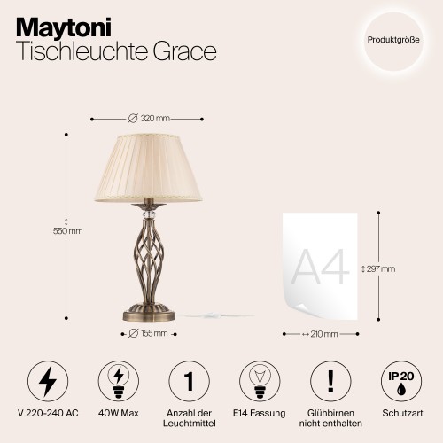 Настольный светильник Maytoni Grace RC247-TL-01-R