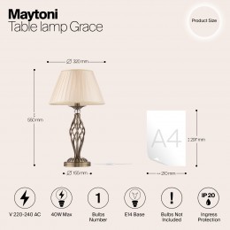 Настольный светильник Maytoni Grace RC247-TL-01-R