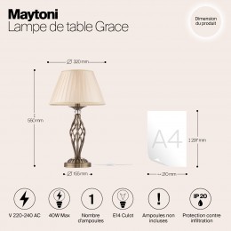 Настольный светильник Maytoni Grace RC247-TL-01-R