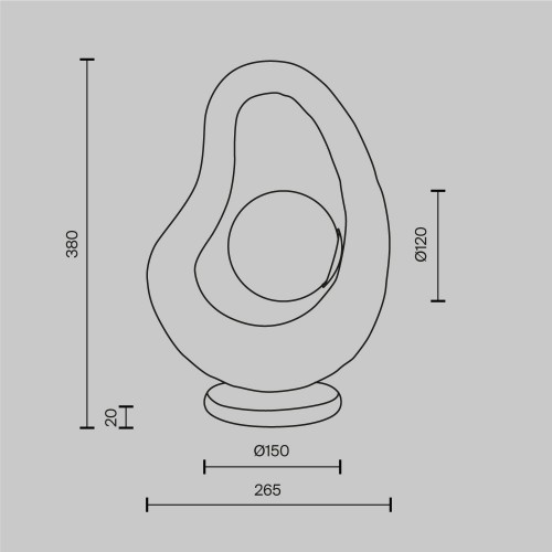 Настольный светильник Maytoni Opus MOD380TL-01GR