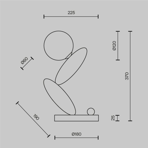Настольный светильник Maytoni Resonance MOD482TL-L6C3K