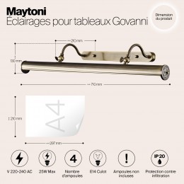 Подсветка Maytoni Govanni PIC119-44-R