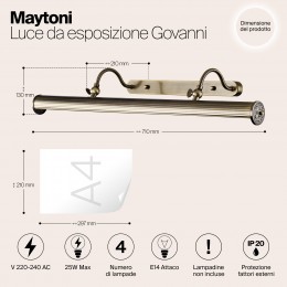 Подсветка Maytoni Govanni PIC119-44-R