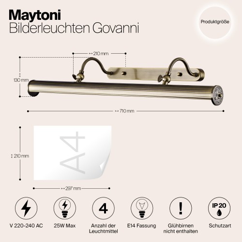 Подсветка Maytoni Govanni PIC119-44-R