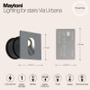 Подсветка для лестниц  Maytoni Outdoor Via Urbana O022-L3GR