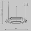 Подвесной светильник Maytoni Flat MOD296PL-L40BC3K
