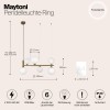 Подвесной светильник Maytoni Ring MOD013PL-06BS1