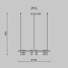 Подвесной светильник Maytoni Satellite MOD102PL-L42BK