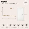 Подвесной светильник Maytoni Tau MOD166PL-L20G3K