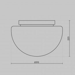 Потолочный светильник Maytoni Glassy MOD270CL-01G