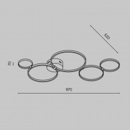 Потолочный светильник Maytoni Olympia MOD448CL-L40WK