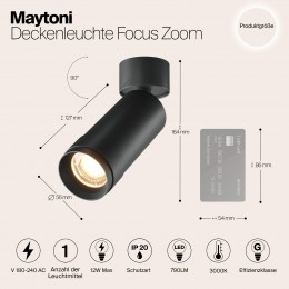 Потолочный светильник Technical C055CL-L12W3K-Z-B