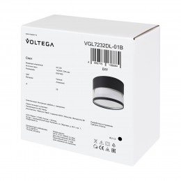 Потолочный светильник Voltega VGL7232DL-01B