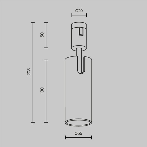 Трековый светильник Technical TR144-1-12W4K-W-PT