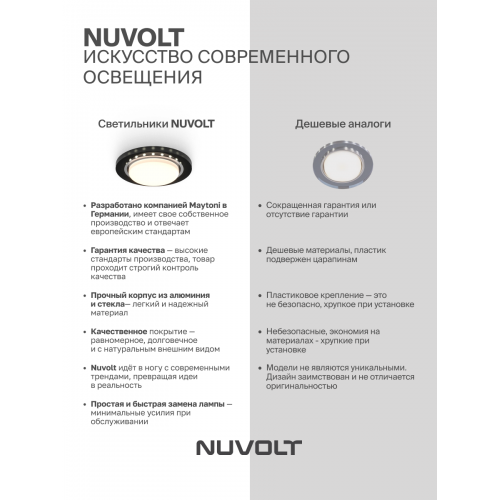 Встраиваемый светильник NUVOLT LDL-009B