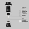 Встраиваемый светильник Technical DL117-15W-4K-B