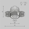 Встраиваемый светильник Technical DL128-10W3K-TRS-B