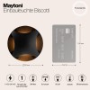 Встраиваемый светильник  Maytoni Outdoor Biscotti O036-L3B3K