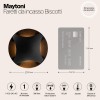 Встраиваемый светильник  Maytoni Outdoor Biscotti O036-L3B3K
