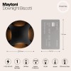 Встраиваемый светильник  Maytoni Outdoor Biscotti O036-L3B3K