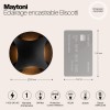 Встраиваемый светильник  Maytoni Outdoor Biscotti O036-L3B3K