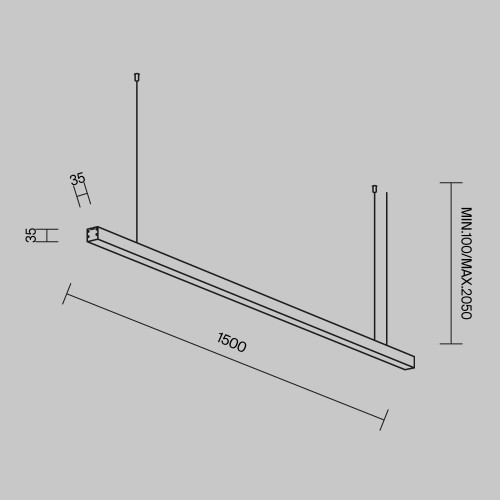Линейный светильник Technical LL312006