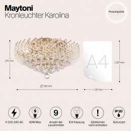 Люстра Maytoni Karolina DIA120-09-G