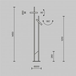 Напольный светильник (торшер) Maytoni Trust MOD460FL-L6BS3K