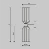Настенный светильник (бра) Maytoni Antic MOD302WL-02GR