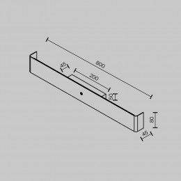 Настенный светильник (бра) Maytoni Bracket MOD492WL-L16BK