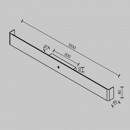 Настенный светильник (бра) Maytoni Bracket MOD492WL-L20BK