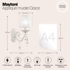 Настенный светильник (бра) Maytoni Grace ARM247-01-G