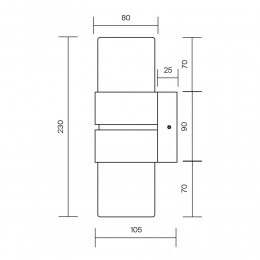 Настенный светильник (бра) Maytoni Torris MOD505WL-L12BS3K