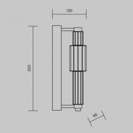 Настенный светильник (бра) Maytoni Verticale MOD308WL-L9CH3K