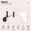 Настенный светильник (бра) Maytoni Vigo MOD620WL-04B