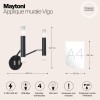 Настенный светильник (бра) Maytoni Vigo MOD620WL-04B