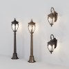 Настенный светильник (бра)  Maytoni Outdoor  Fleur O414WL-01BZ