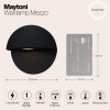 Настенный светильник (бра)  Maytoni Outdoor Mezzo O033WL-L7B3K