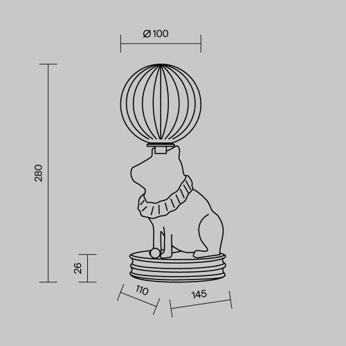 Настольный светильник Maytoni Senor Capybara MOD477TL-L5W3K