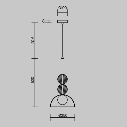 Подвесной светильник Freya FR5482PL-01BS1