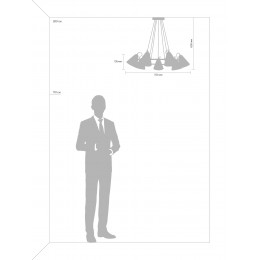 Подвесной светильник Freya FR8001PL-07WG